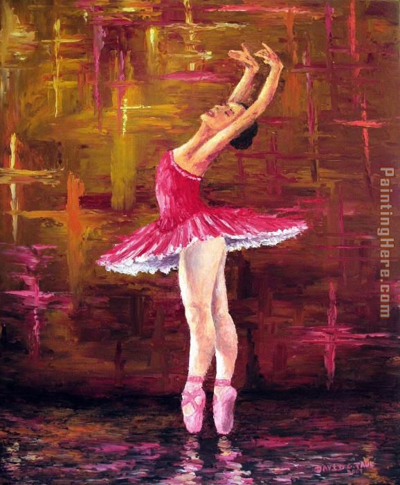 Ballerina painting - Unknown Artist Ballerina art painting